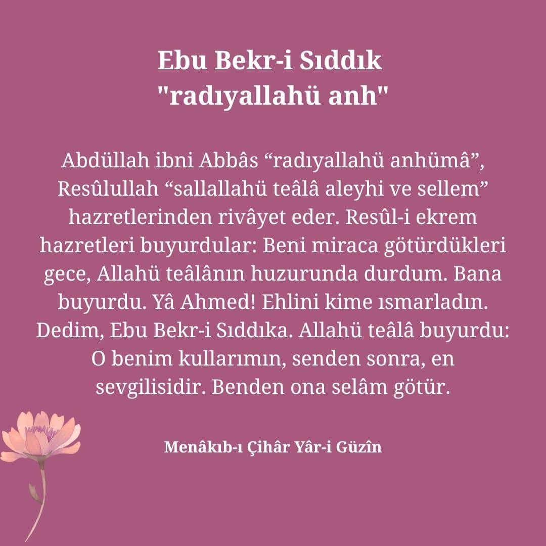 Ebu Bekr-i Sıddık (40)